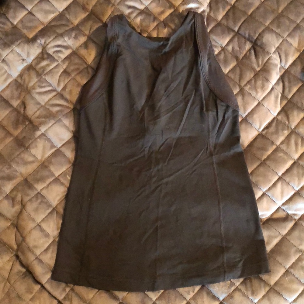 Lululemon Criss-cross tank Black 8 Built-In Bra
